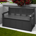 1 / 2Rollover to Zoom Salzburg Grey Storage Bench