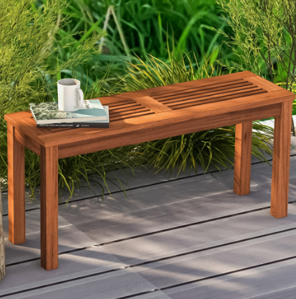 Costway 2 Seater Wooden Garden Bench