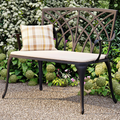 Charles Bentley Cast Aluminium Black Bench