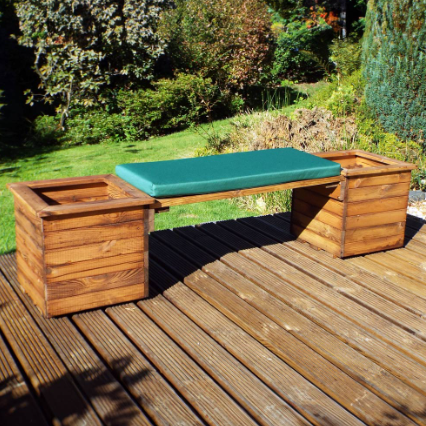 Charles Taylor Brown Planter Bench